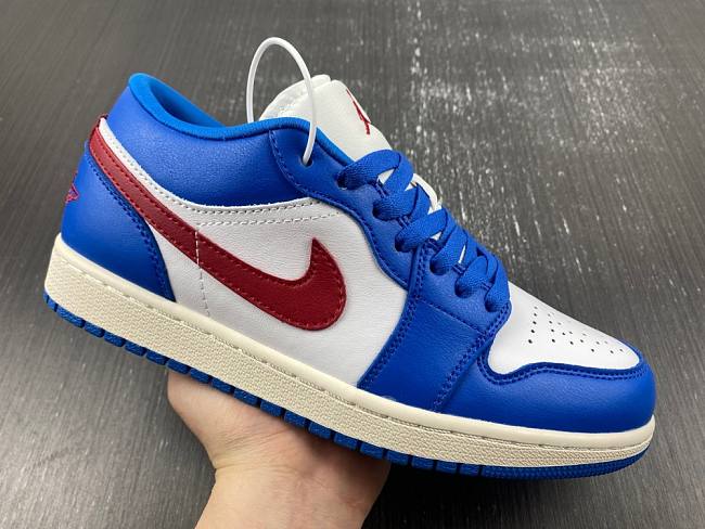 Air Jordan 1 Low Sport Blue Gym Red DC0774-416 - 1