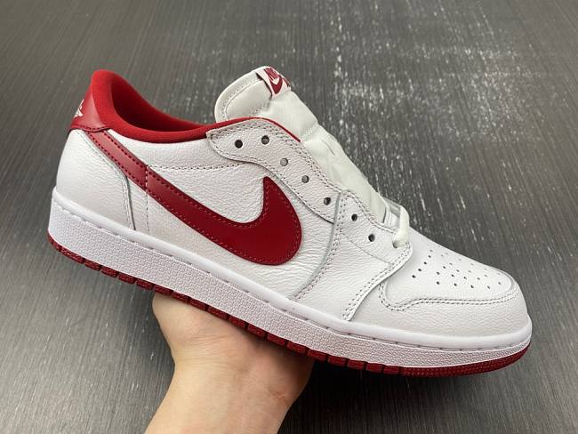 Air Jordan 1 Retro Low White Varsity Red 705329-101 - 1