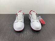 Air Jordan 1 Retro Low White Varsity Red 705329-101 - 4