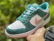 Nike Dunk Low Snakeskin Washed Teal Bleached Coral DR8577-300 - 6