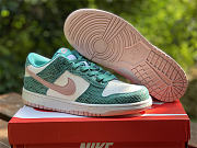 Nike Dunk Low Snakeskin Washed Teal Bleached Coral DR8577-300 - 3