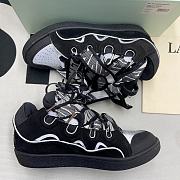 Lanvin Curb Sneaker Black Grey FM-SKRK11-REFL-P2210 - 4