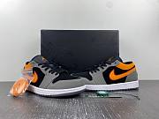  Nike Air Jordan 1 Low ‘Black Grey Orange’ FN7308-008 - 6