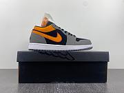  Nike Air Jordan 1 Low ‘Black Grey Orange’ FN7308-008 - 5