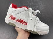 OFF-WHITE Out Of Office OOO Low Tops White Red OMIA189S23LEA0030125 - 5