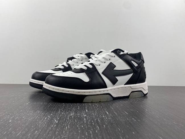 OFF-WHITE Out Of Office OOO Low Tops White Black White OMIA189S22LEA001010 - 1