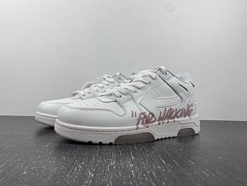 OFF-WHITE Out Of Office For Walking White Pink (Women's) OWIA259F22LEA0020130