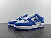 Louis Vuitton Nike Air Force 1 Low By Virgil Abloh White Royal 1A9VAO - 1