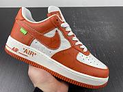 Louis Vuitton Nike Air Force 1 Low By Virgil Abloh White Orange - 2