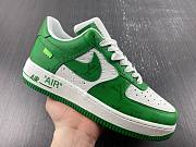 Louis Vuitton Nike Air Force 1 Low By Virgil Abloh White Green 1A9V9V - 3