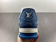 Louis Vuitton LV Trainer Monogram Denim White Blue 1A9JGU - 6