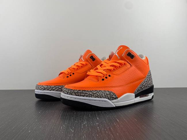 Air Jordan 3 Retro Orange White Cement Grey CT8532-801 - 1