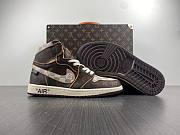 Nike Air Jordan 1 High x Off White NRG Coffee Brown Louis Vuitton AQ0818-158 - 6