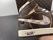 Nike Air Jordan 1 High x Off White NRG Coffee Brown Louis Vuitton AQ0818-158 - 3