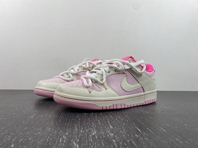 Air Jordan 1 Low SE Mighty Swooshers Pastel Pink White DM5443-666 - 1