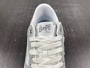 A Bathing Ape Bape Sta Patent Leather White Grey (2023) 1I70-191-022 - 4