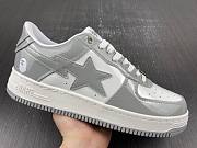 A Bathing Ape Bape Sta Patent Leather White Grey (2023) 1I70-191-022 - 2