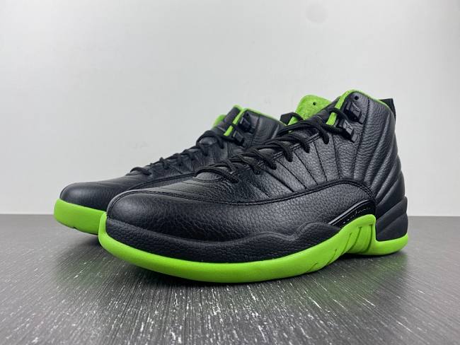 Air Jordan 12 Black Neon Green  - 1