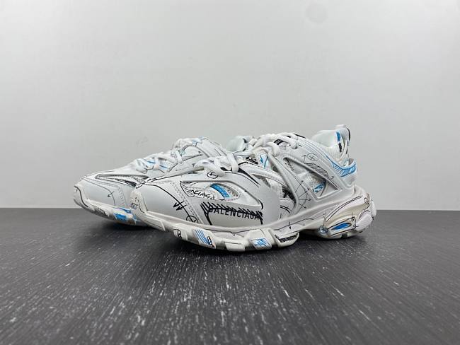 Balenciaga Track 3.0 white graffiti 542023 W3SRA 9014 - 1