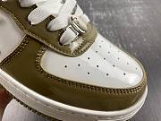 A Bathing Ape Bape Sta Patent Leather White Khaki (2023) 1I70-291-021/1I70-191-022 - 5