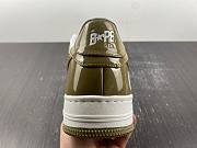 A Bathing Ape Bape Sta Patent Leather White Khaki (2023) 1I70-291-021/1I70-191-022 - 4