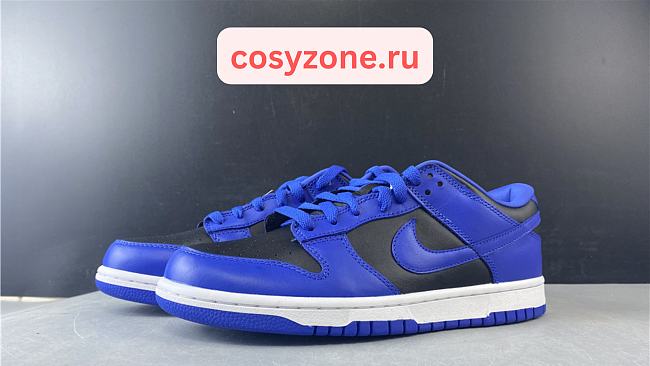 NIKE DUNK LOW RETRO BLACK HYPER COBALT DD1391-001 - 1