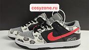 Nike SB Dunk Low Grey Black University Red CU1727-006 - 1