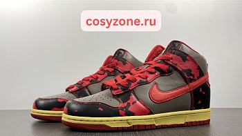 Nike Dunk High 1985 Red Acid Wash DD9404-600