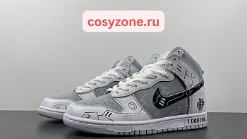 Nike SB Dunk High PS5 Grey Black White PS2363-003