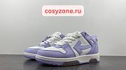 OFF-WHITE Out Of Office Calf Leather White Lilac (Women's) OWIA259F22LEA0010136 - 1