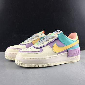 Nike Air Force 1 Pale Ivory Gold Purple CI0919-101