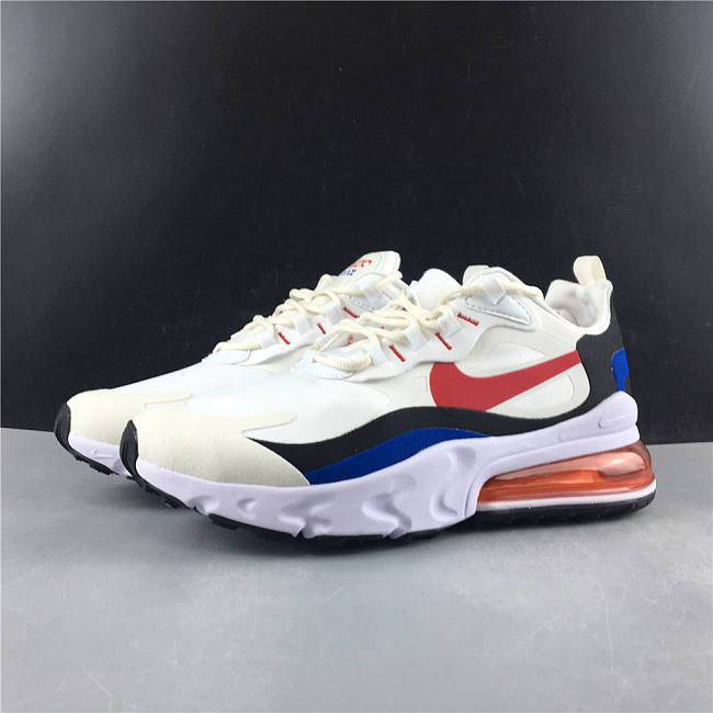 Nike Air Max 270 React White University Red (GS) CZ5582-100 - 1