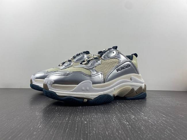 Balenciaga Triple S Beige Silver 536737 W09O6 9787 - 1