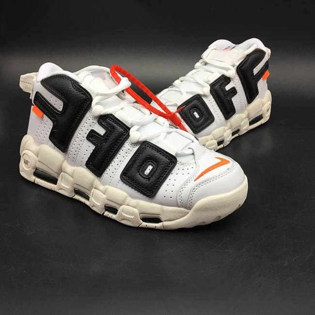 Off-White x Nike Air More Uptempo White And Black - 1