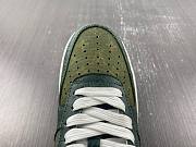 Louis Vuitton x Nike Air Force 1 Green Suede  - 4