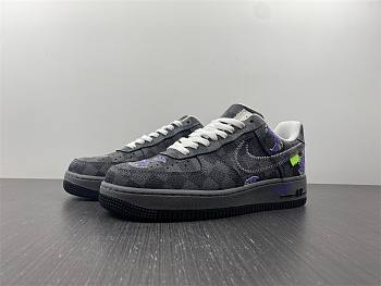 LV x Nike Air Force 1 07 Low Dark Grey White Purple 6A8PYL-100