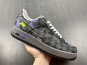 LV x Nike Air Force 1 07 Low Dark Grey White Purple 6A8PYL-100 - 3