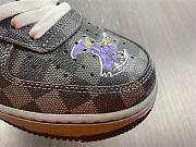 LV x Nike Air Force 1 07 Low Dark Grey White Purple 6A8PYL-100 - 2