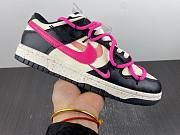 Nike Dunk Low Black White Pink Multi Color FD4623-134 - 5