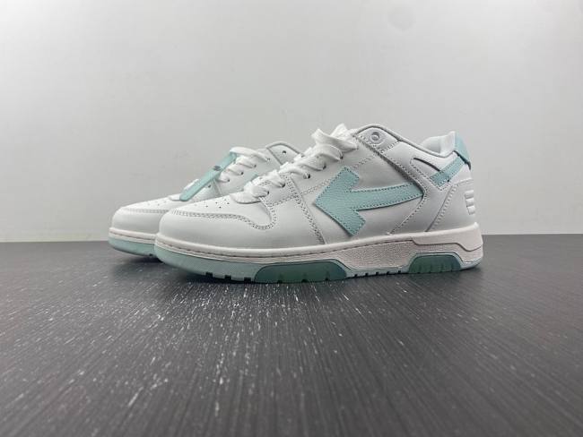 OFF-WHITE Out Of Office OOO Low Tops White Celadon OMIA189S23LEA0010149 - 1