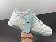 OFF-WHITE Out Of Office OOO Low Tops White Celadon OMIA189S23LEA0010149 - 4