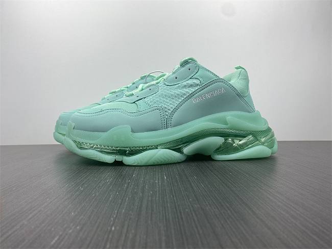 Balenciaga Triple S Clear Sole Green (Women's) 544351W2GA14500 - 1