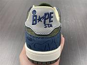 A Bathing Ape Bape SK8 Sta Navy Khaki Grey 1I70-191-003 - 6