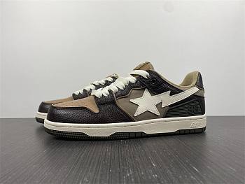 A Bathing Ape Bape SK8 Sta Brown Ivory 1H80-191-013