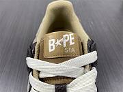 A Bathing Ape Bape SK8 Sta Brown Ivory 1H80-191-013 - 5