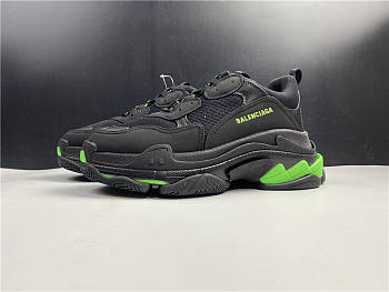 Balenciaga Triple S Black Fluo Green 536737W3BK11035