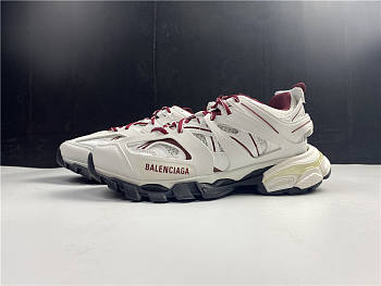 Balenciaga Track Sneaker 'White Burgundy' 542023W3AD19066