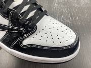 LV x Fragment x Travis Scott x Air Jordan 1 Low Black White DL2211-001 - 3