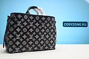 LV Bella Tote in Mahina Leather Black and Light Pink Mahina Leather C/2023/07/016B - 1