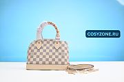 Louis Vuitton Alma BB Beige Damier Azur Cream Bag - 6